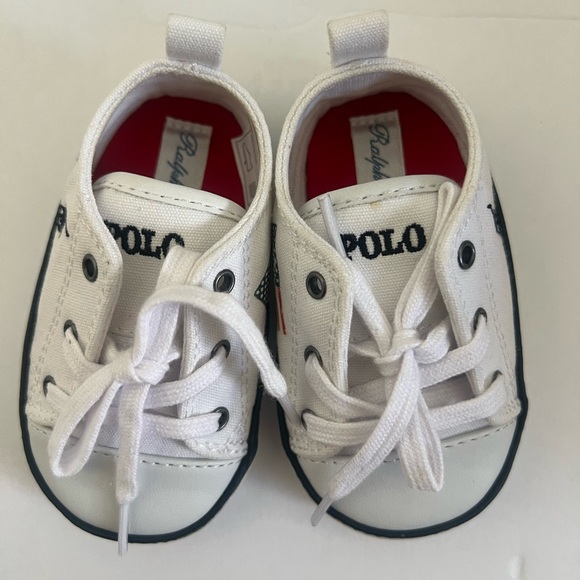 Polo by Ralph Lauren Kids White Sneakers - Picture 2 of 8